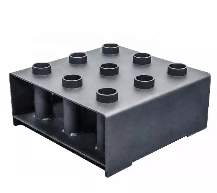 

Fitness Equipment 9 Holes Boxed Steel Barbell Bar Stand Vertical Storage Rack Holder