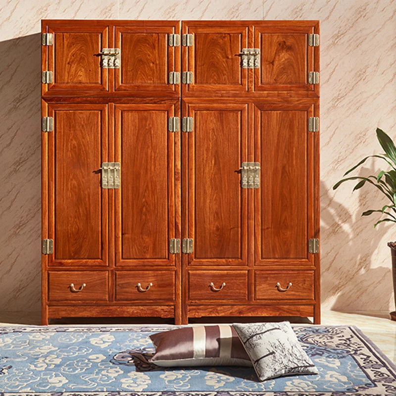 Vintage Wooden Wardrobes Closet Tall Non Woven Drawers Adult Wardrobes Closet Clearance Cute Armario De Ropa Furniture Home
