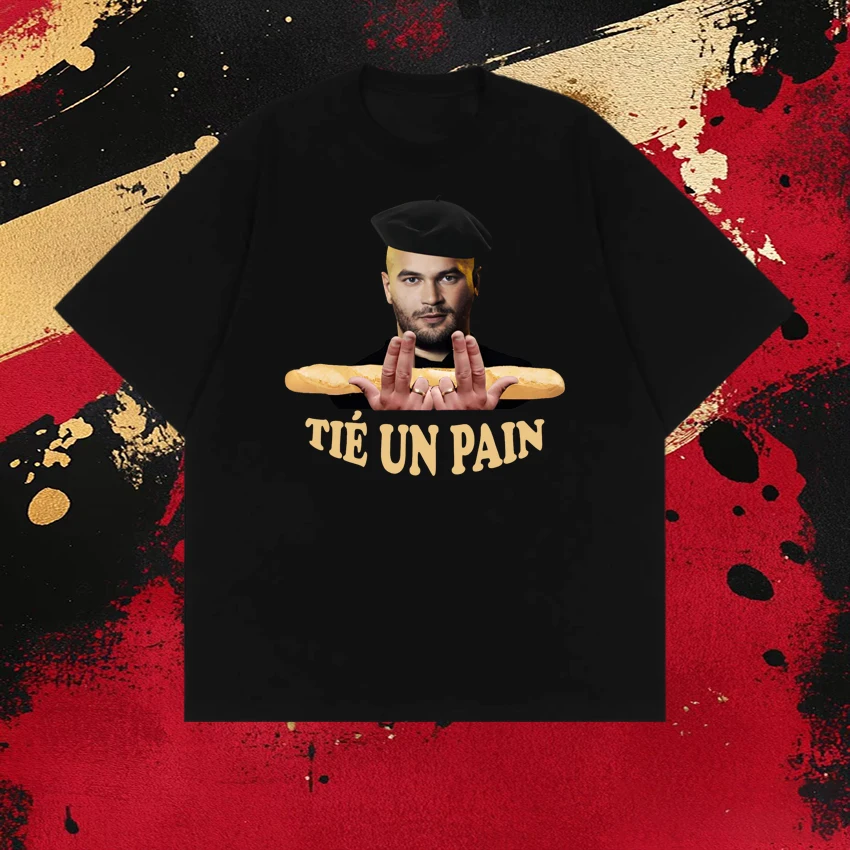 2026 New in Rapper Jul Tié un Pain Graphics short sleeve T-shirts Unisex vintage T shirt Men Women Oversized 100% Cotton Tops