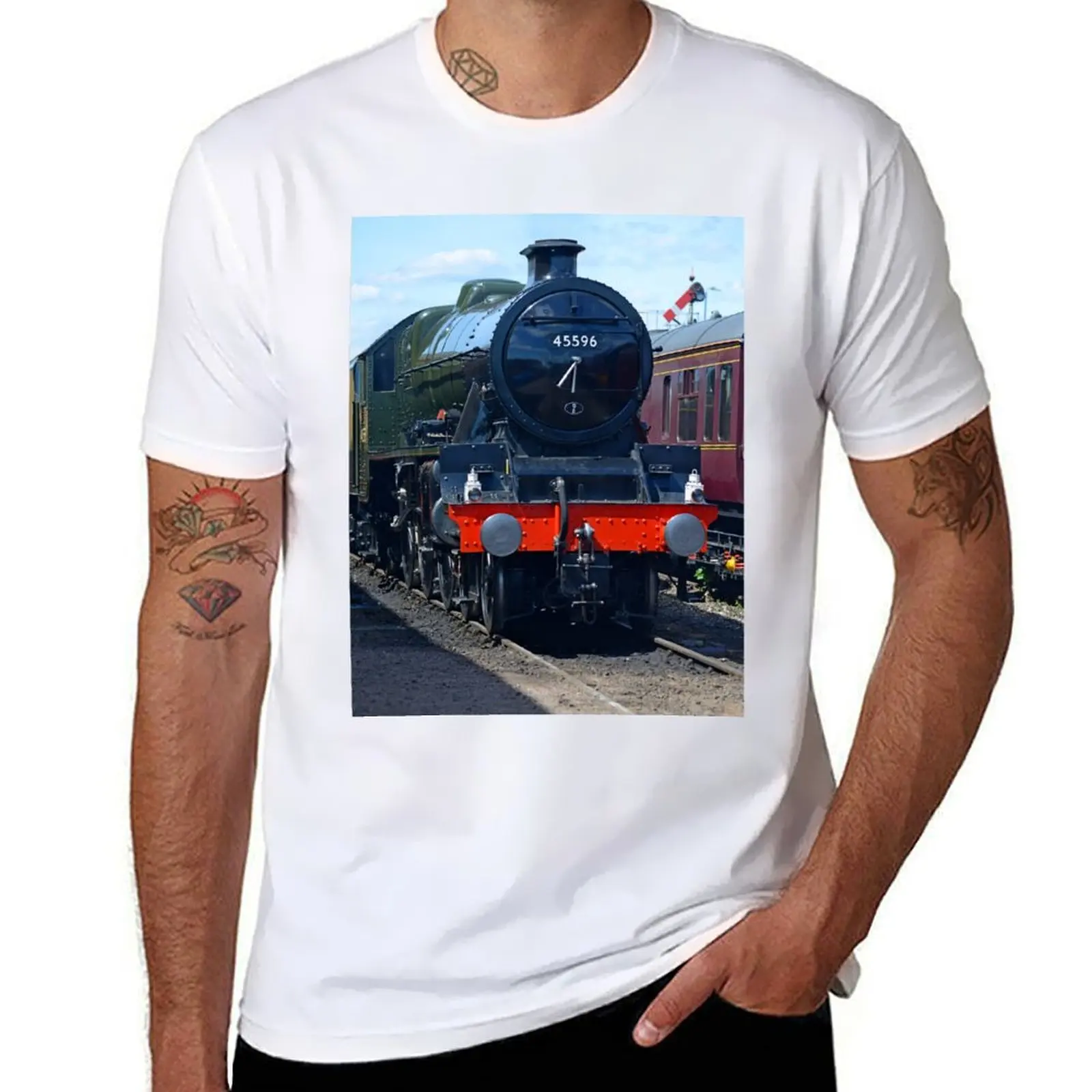 

LMS Jubilee class 45596 Bahamas T-Shirt anime clothes rapper graphic tees fitted t shirts for men