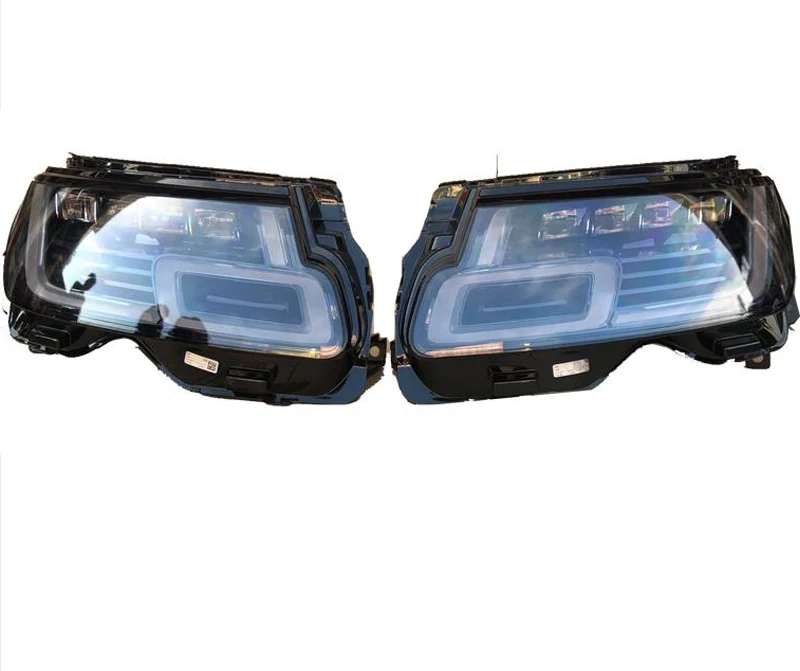 

Pair Car Lights 4 Lens Headlight Assembly for Land Rover Range Rover Vogue 2013-2017 Upgrade to 2018-2022 L405 Front Lamps