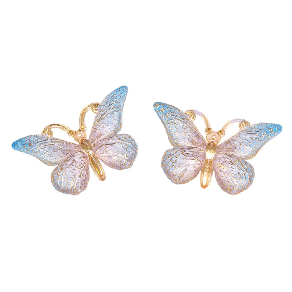10Pcs Colorful Butterfly Charms Butterfly Pendants DIY Earrings Bracelets Necklace  Phone Case Hair Clip Craft Jewelry Making