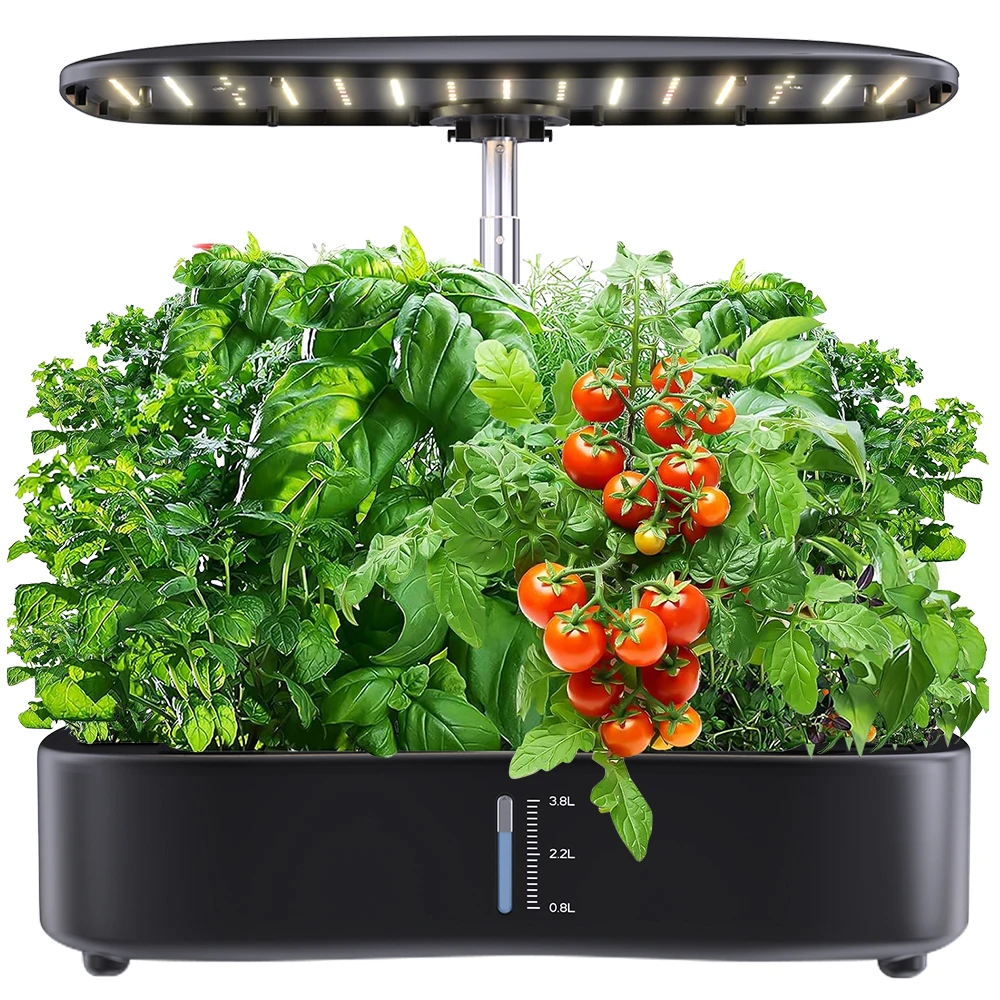 

Indoor Garden Hydroponics Growing System Full Spectrum LED Plant Grow Light Smart Autopot Timer Cultivation Growbox For Home