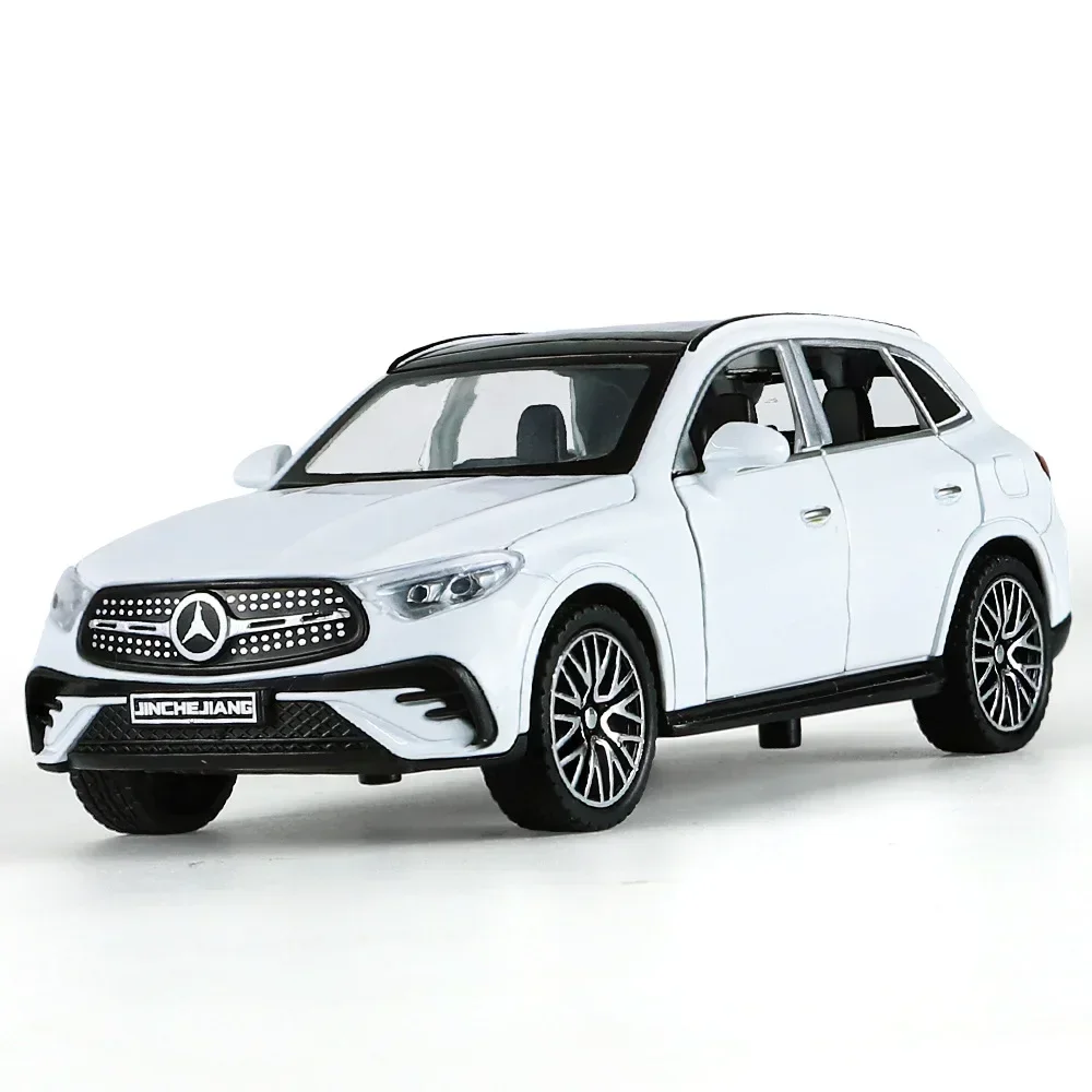 1:32 Benz GLC-400E SUV Alloy Car Model Diecast Metal Toy Vehicle Car Model Simulation Sound and Light Collection Childrens Gift