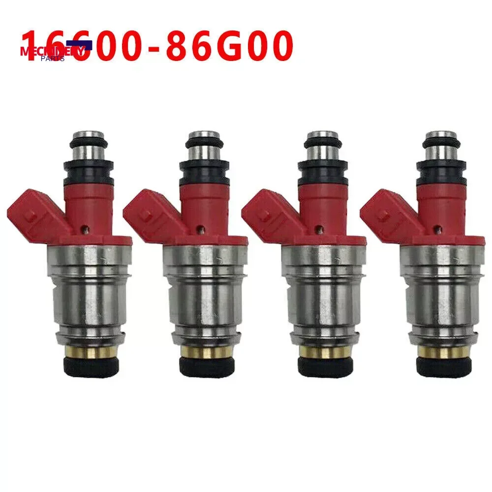 

4pcs X Fuel injectors 16600-86G00 For 1990-94 Nissan D21 2.4L 95 Nissan Pickup 2.4L