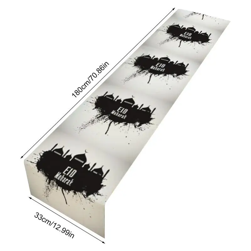 EID Mubarak настольная дорожка раньше для дома скатерть Рамадан кареем Eid Al Adha подарки исламское мусульманское драгоценное украшение