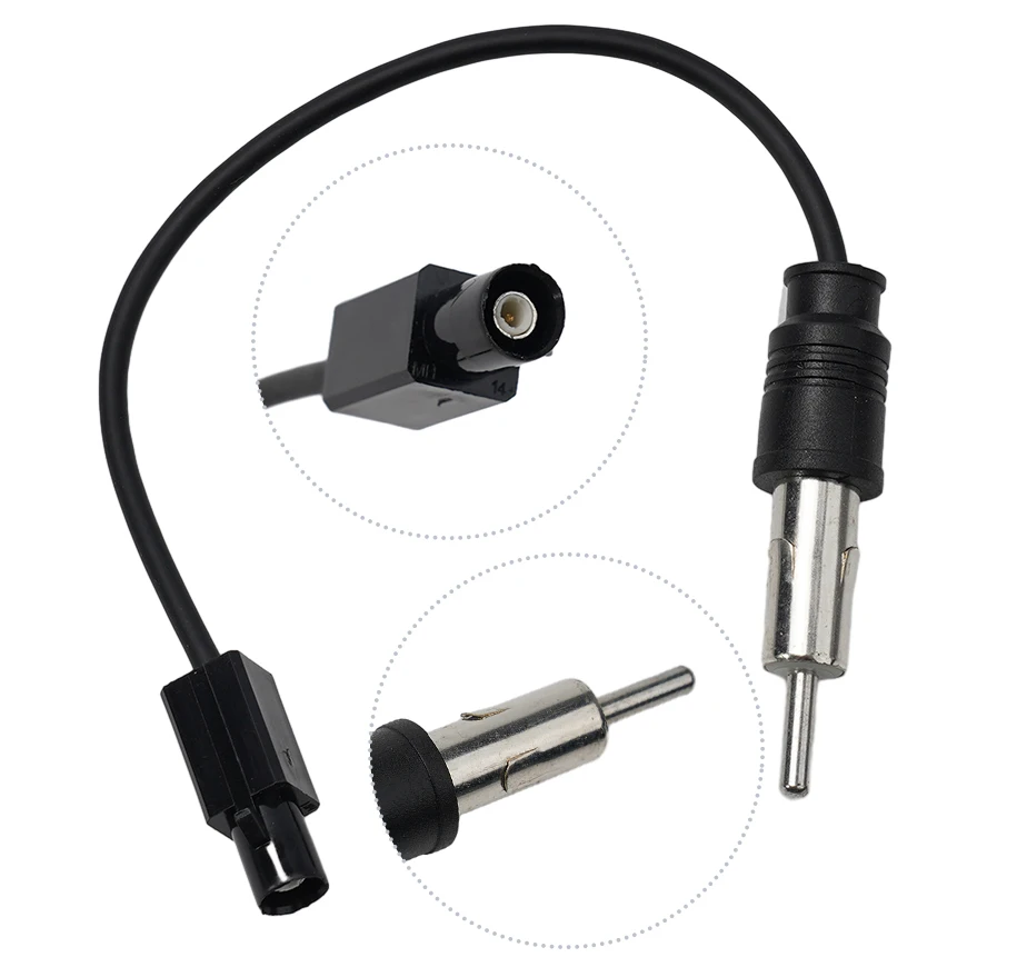 

Cable Connector Antenna Adapter Accessory Auto Car Truck For Magotan For Passat For Sagitar Replacement Stereo