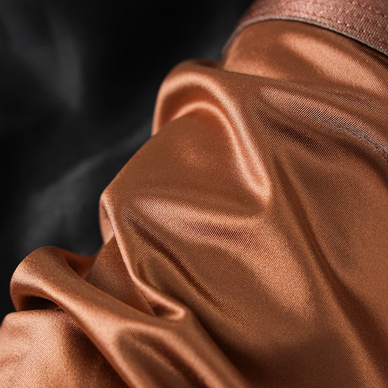 3-pack luxury ice silk satin men's boxers youth sports men's underwear breathable fashionable boxers solid color cool underpants