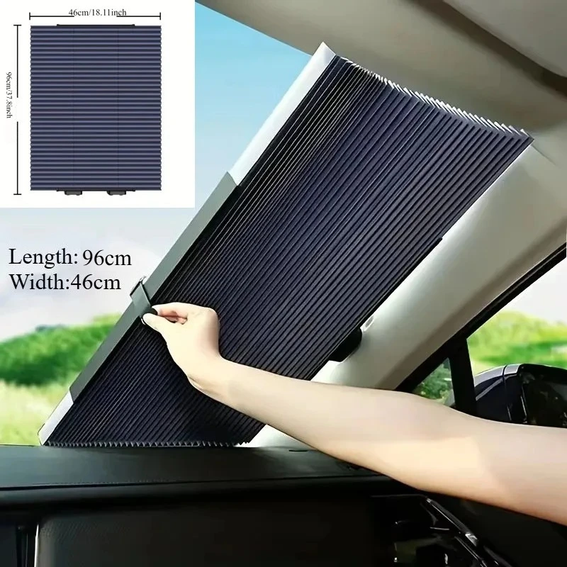 

Выдвижной солнцезащитный козырек на лобовое стекло для автомобиля, солнцезащитный козырек для сохранения крутого автомобиля для защиты от солнца на окнах с присосками