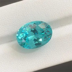 Ruif Beautiful High Quality Oval Lab Grown Paraiba Loose Stone Round Precious Stones Lab Create Sapphire for Jewelry Making