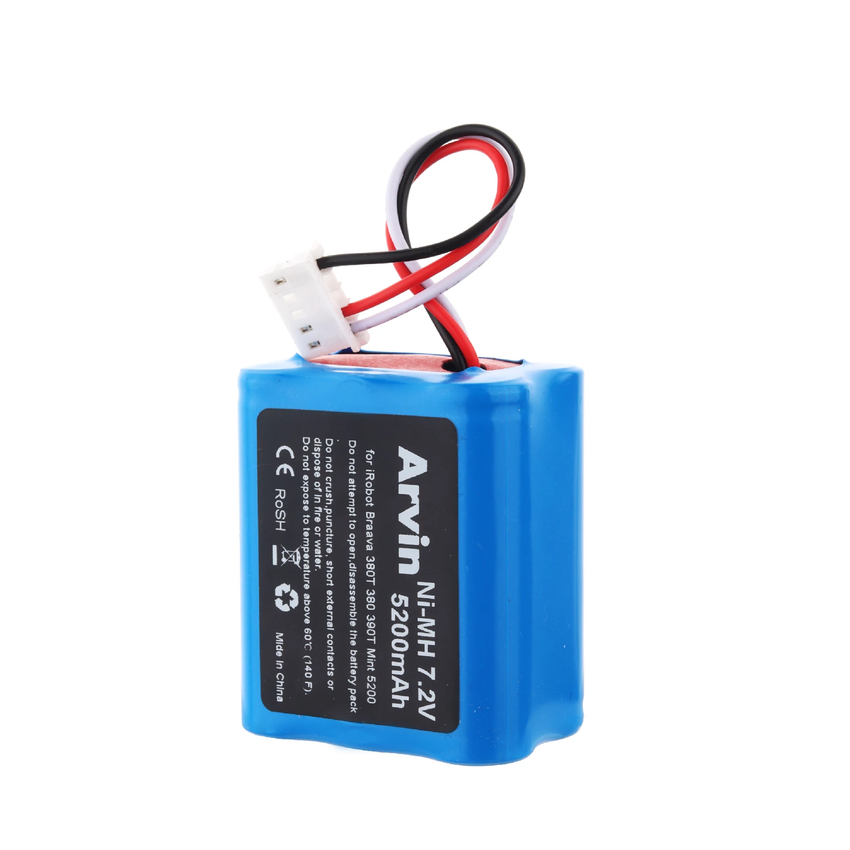 For iRobot 5200mAh NI-MH Battery For iRobot Braava 380T 380 390T Mint 5200 5200B 5200C Vacuum Cleaner 7.2v ni-mh Battery