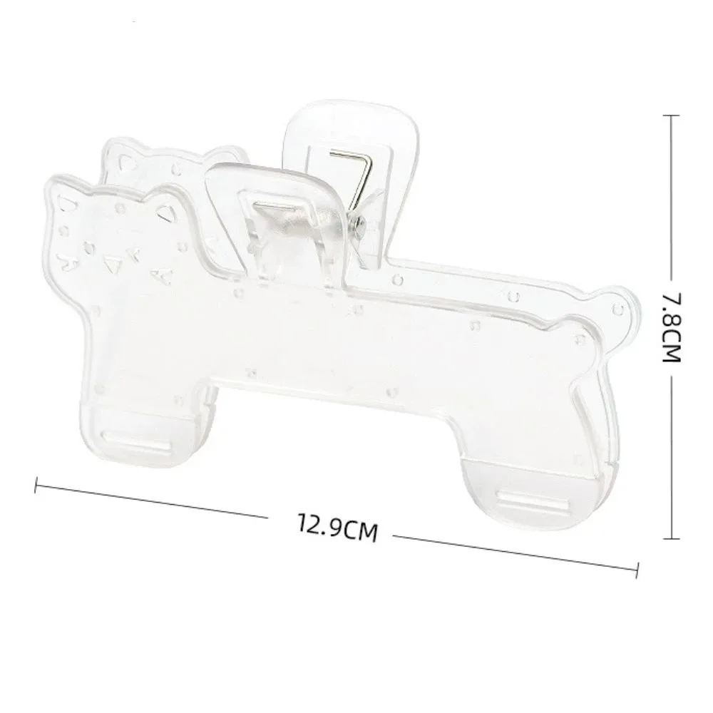 Portable Transparent Fixed Book Clips Reading Aid Cute Cat Reading Aid Book Clips Durable Anti-slip Plastic Book Clip Office