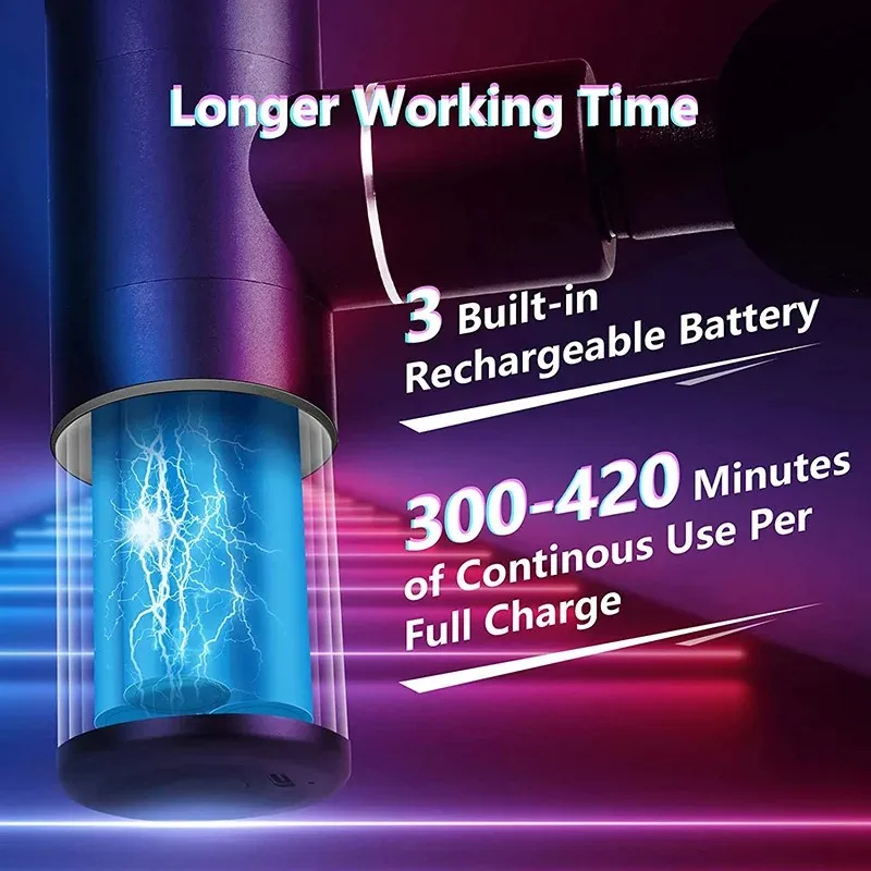 Draagbaar massagepistool Mini Pocket Massager Diepe spiertrillingen Verlichting Pijn Relax Fitnesstherapie voor lichaamsmassage Ontspanning