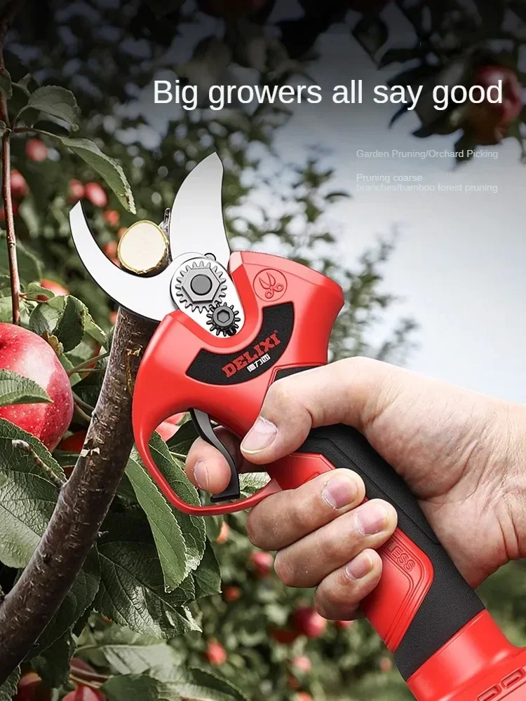 Powerful Electric Pruner for Cutting Tree Branches – Cordless Lithium Battery Garden Shears