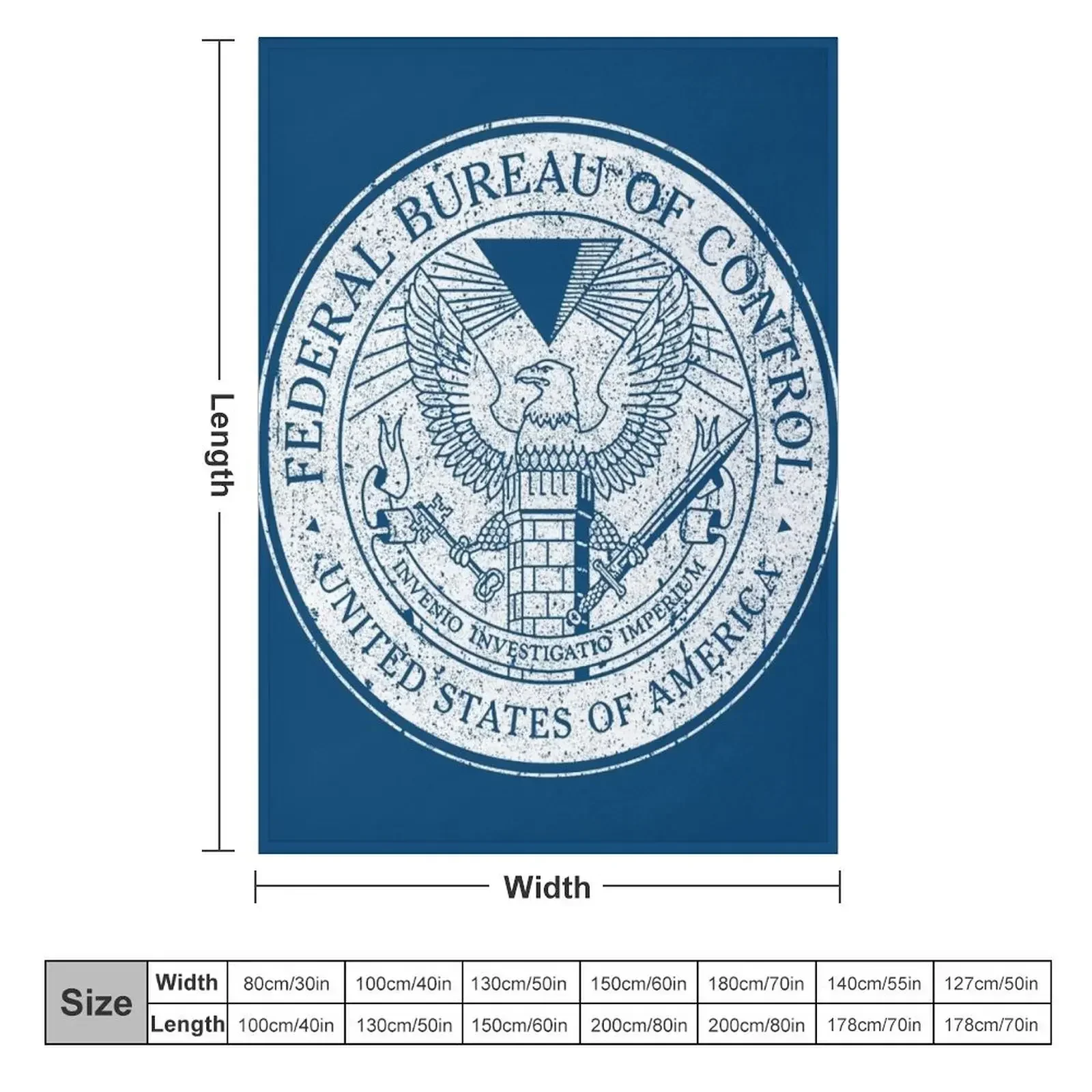 Federal Bureau of Control Throw Blanket Designers Decorative Beds Bed linens Blankets