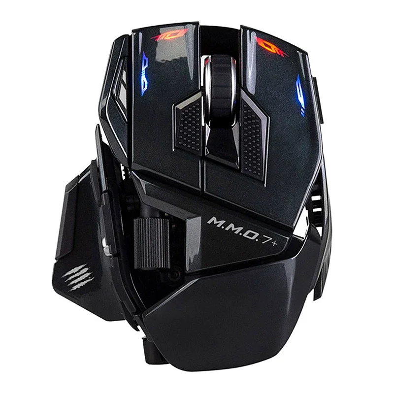 MADCATZ MMO7+ Gaming Mouse Wired Wireless Dual Mode 26K Dpi 21 Programmable Buttons Rgb Lighting Custom Mouse Pad For Pc Gaming