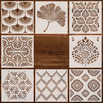 1 stks 30*30 cm Geometrische Mandala DIY Gelaagdheid Stencils Muurschildering Plakboek Kleuring Embossing Album Decoratieve Sjabloon
