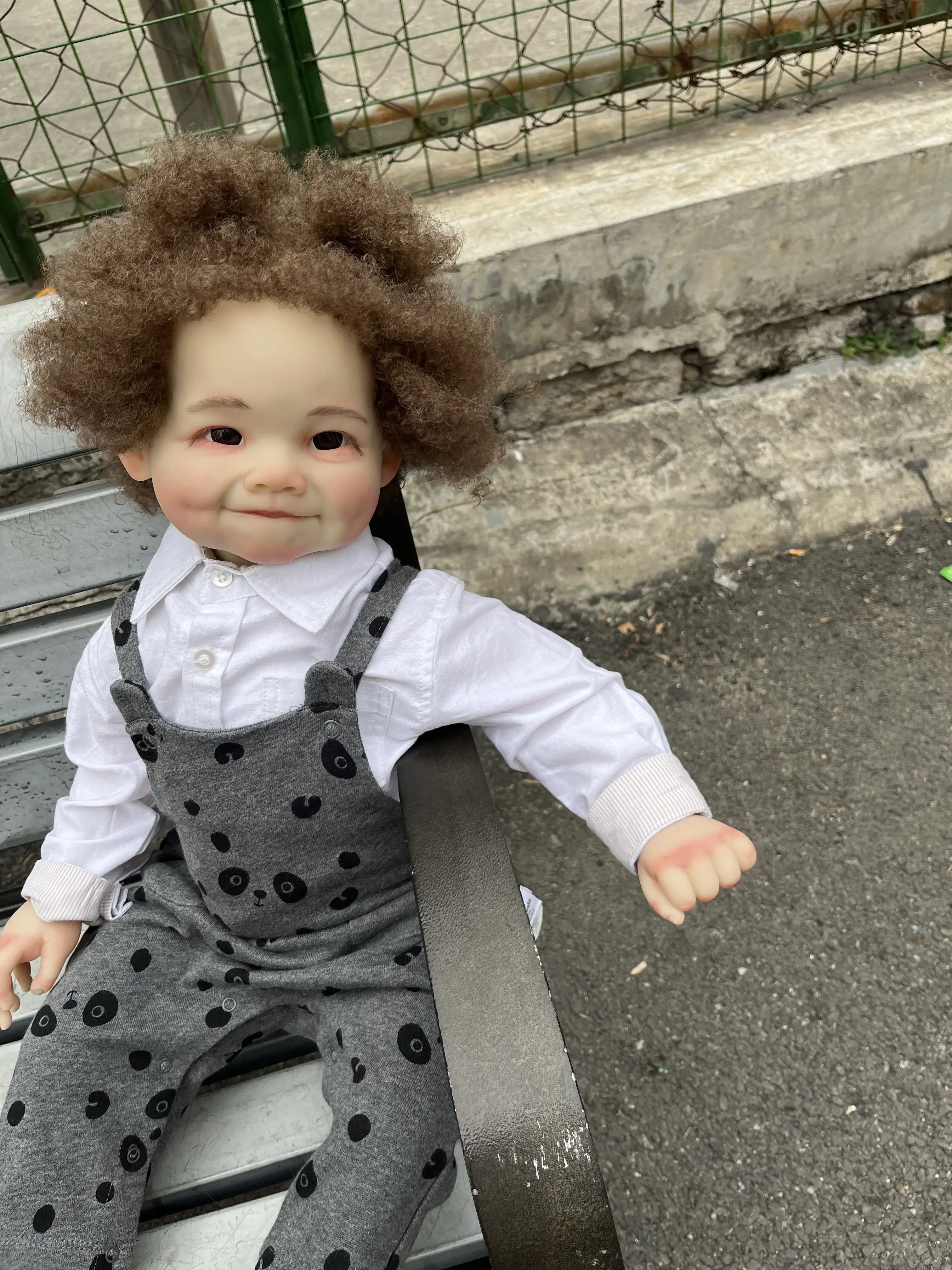 SINO-BB Personalizowana, limitowana edycja lalki Reborn Raya, 28 cali, z ręcznie wplątowanymi włosami, gotowa lalka, prezent na Boże Narodzenie