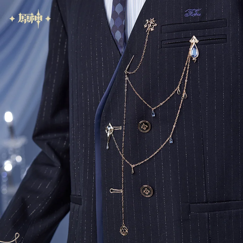 

Official Genshin Impact Furina Impression Series Brooch Set - Stackable and Stylish, Perfect Accessory for Genshin Fans