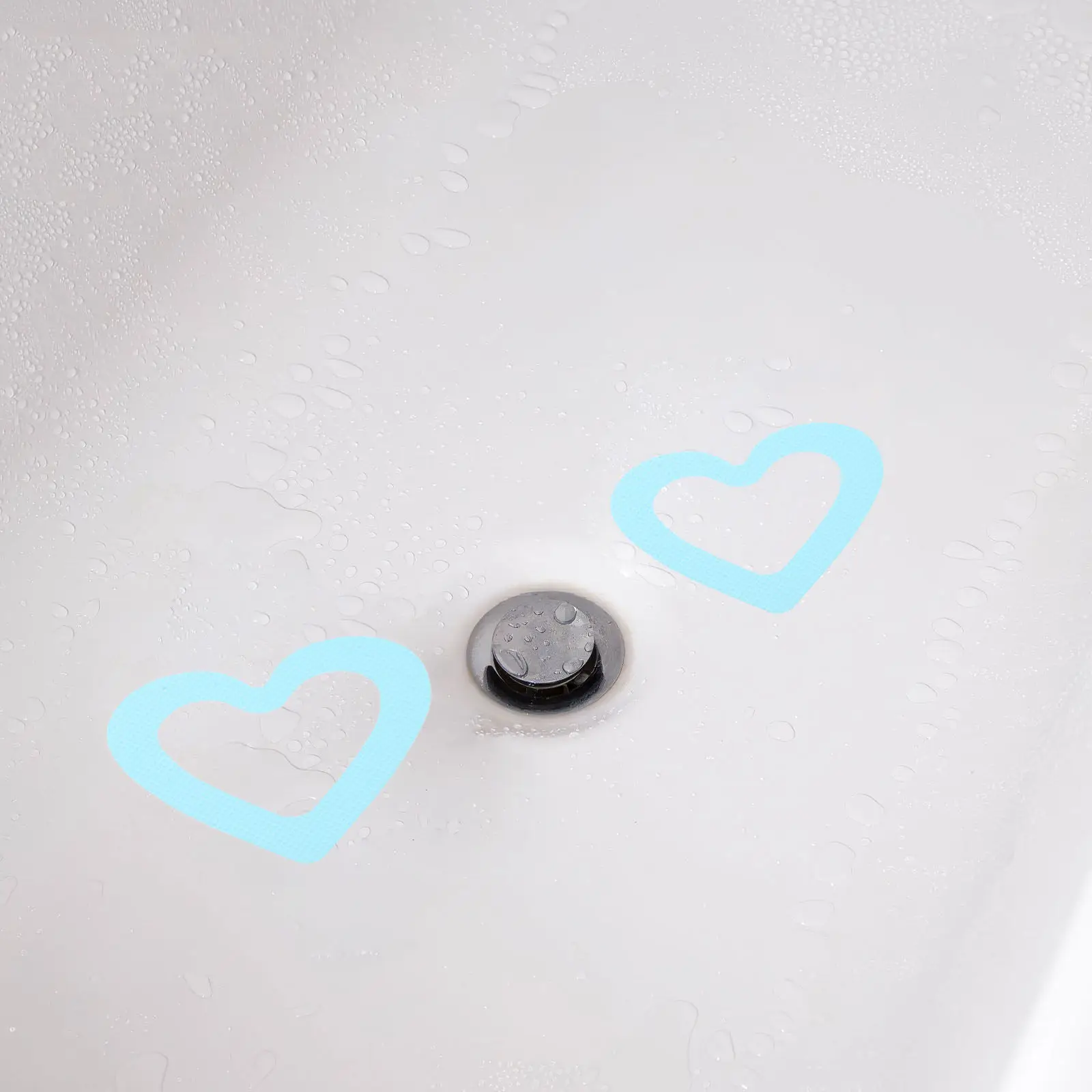 20Pcs Heart Pattern Anti Slip Stickers Bathroom Non Slip Floor Decals for Bathtub Shower Stairs Wet Surfaces Waterproof Self