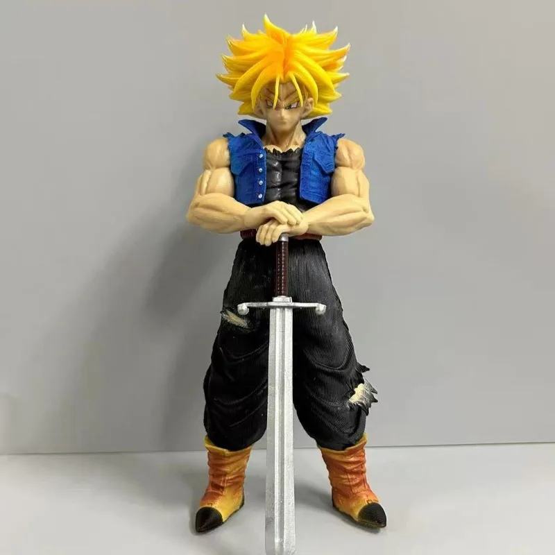 25cm/9,84 Zoll Anime Trunks Figur, Future Trunks Actionfiguren, PVC-Statue, Sammlermodell, Spielzeug für Geburtstagsgeschenke – Detail 2