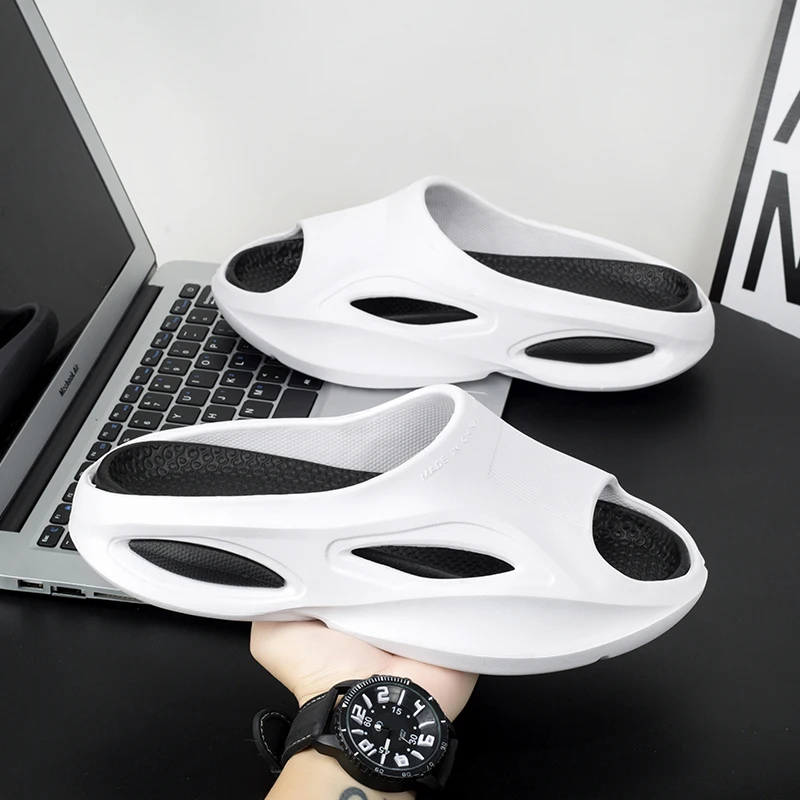 Thick Platform Bathroom Home Slippers Men Fashion Soft Sole EVA Indoor Slides Woman Sandals Summer Non-slip Flip Flops Sandalia