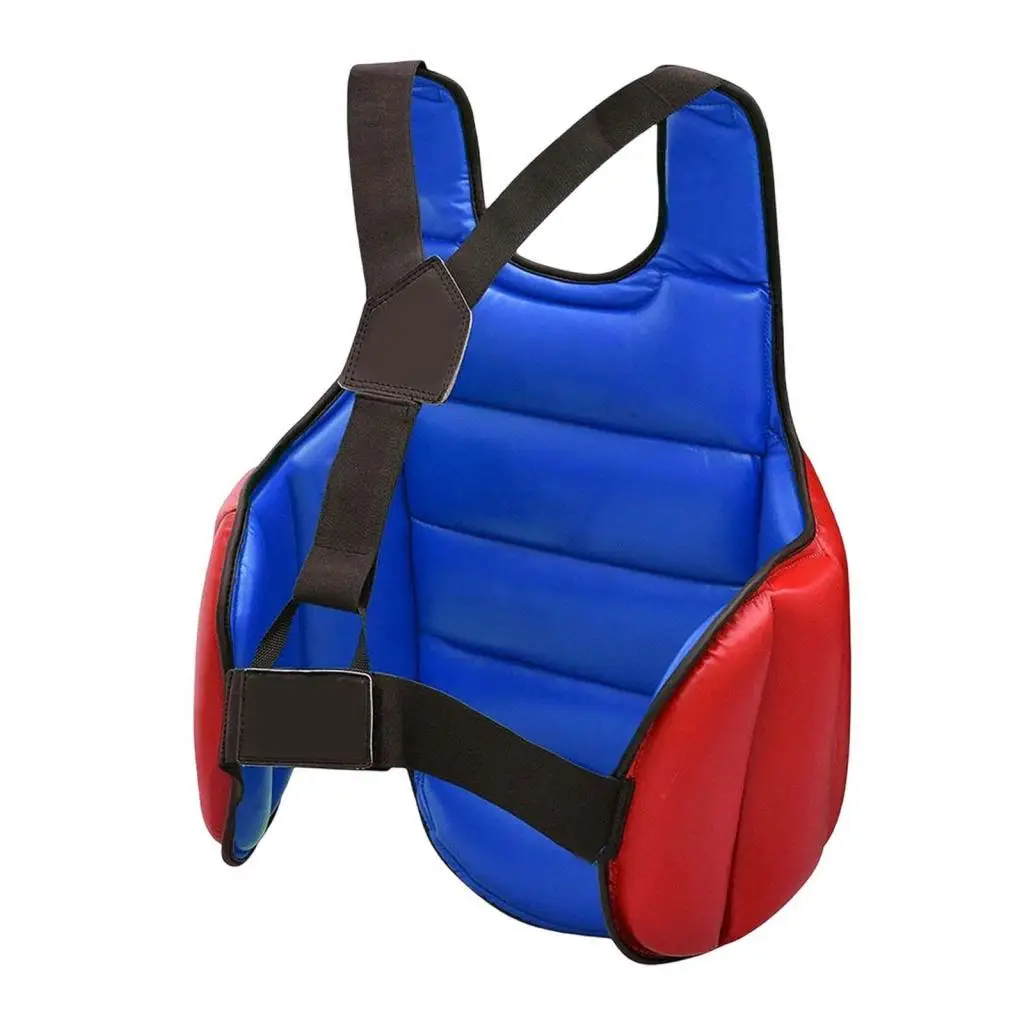 Karate Chest Guard Rib Shield Adjustable Shield Protection Pad Taekwondo Protector Vest for Kickboxing Sanda