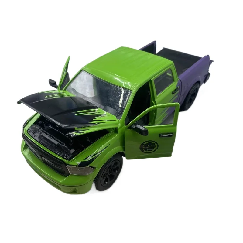 Jada Dodge 1/24 HULK Pickup Model HULK 2014 RAM 1500 Alloy model Collection Presents for children