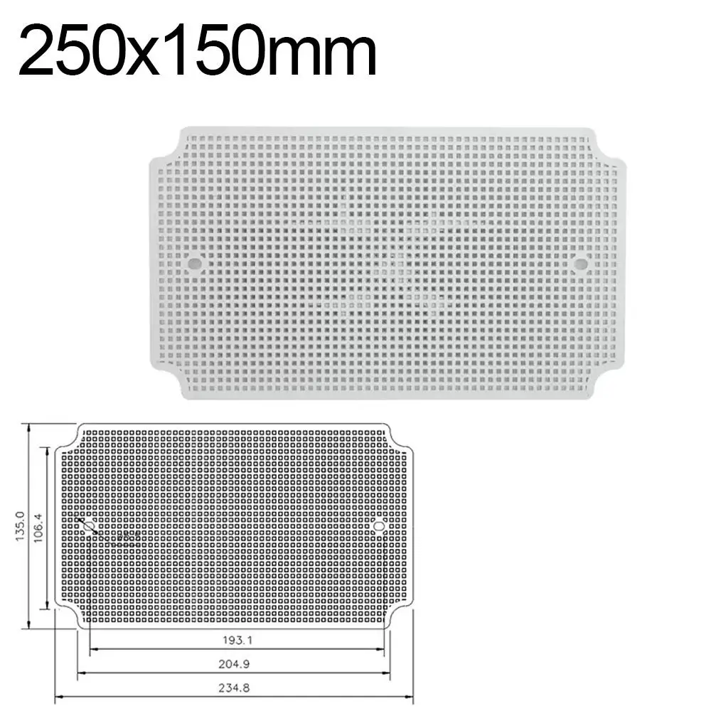 White ABS Fixed Installation Waterproof Junction Box Porous Plate Accessory Honeycomb Grid Plate Bottom Plate