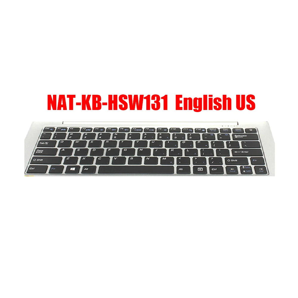 

English US Laptop Replacement Keyboard NAT-KB-HSW131 641100183080 V1383AIES5 S331T V1 Black Without Frame New