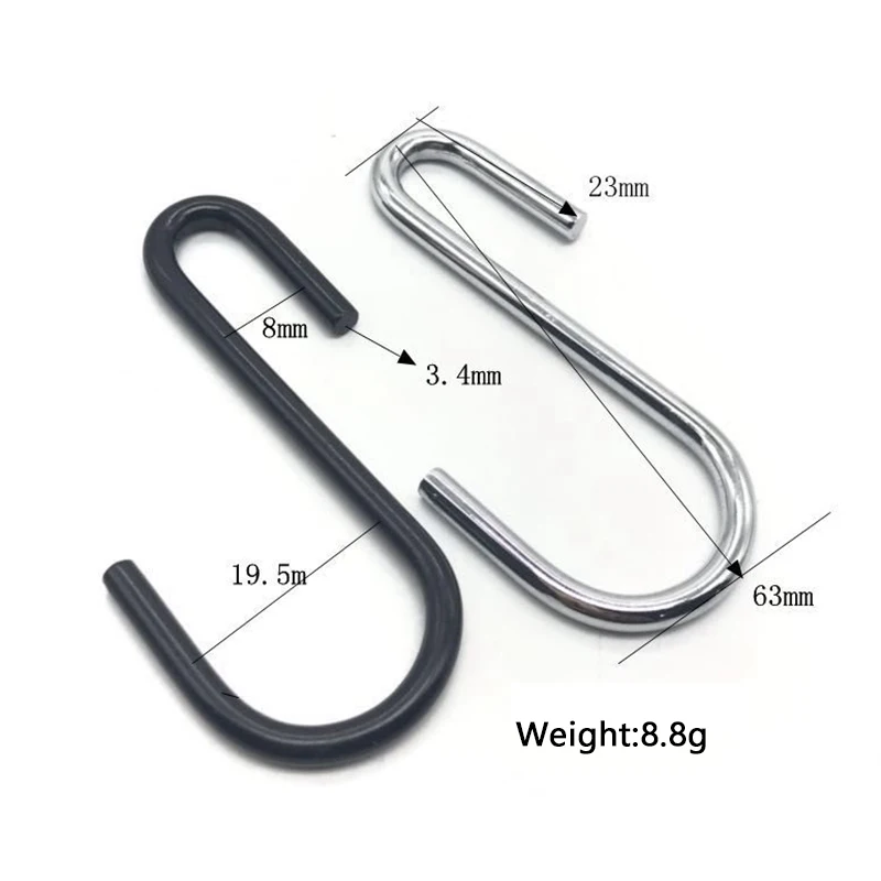 10 pçs ganchos em forma de s cozinha banheiro de aço inoxidável multifuncional pendurado rack roupas saco toalhas plantas cabide armazenamento segurar