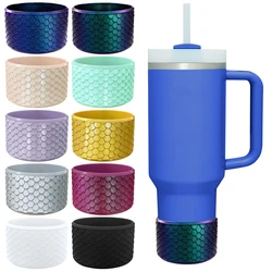 Mermaid Silicone Boot Anti-Slip Water Bottle Boot Sleeve Water Bottles Bottom Sleeve for Stanley 40oz Cup Accessories
