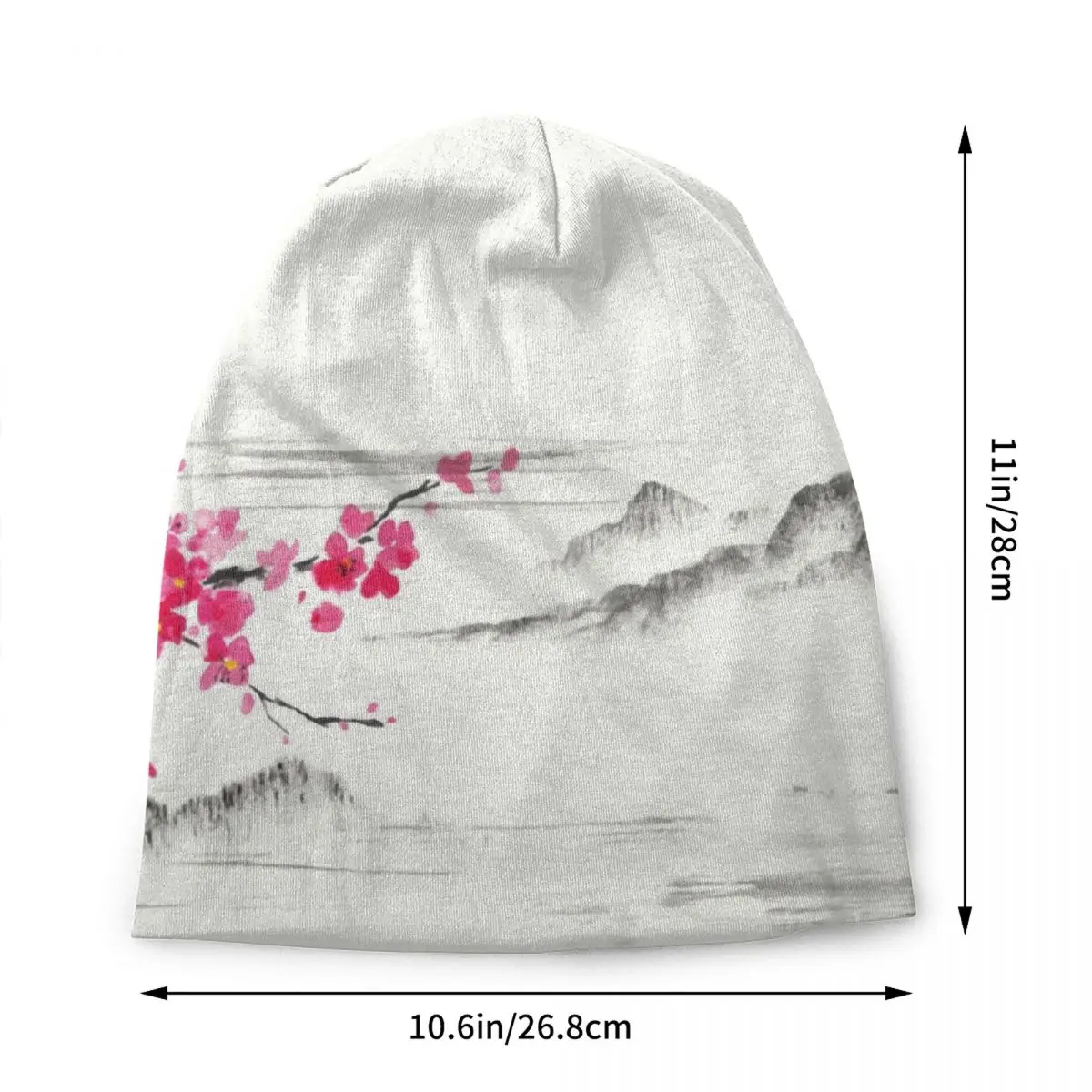 Sakura Tree Cherry Blossom Bonnet Hat Knitted Hat Men Women Cool Unisex Adult Japanese Flower Winter Warm Skullies Beanies Caps