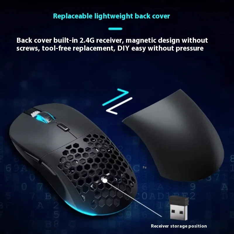 Mechanical Revolution Yao Series Gaming Mouse Wired Dual-Mode E-Sports Chip Rgb Light Lightweight Computer Macro Programming