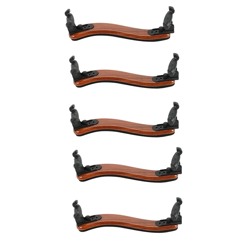 

5X Violin Shoulder Rest Adjustable Professional 4/4 Full Size Violin Shoulder Rest Support Maple Wood Rest Violin Parts