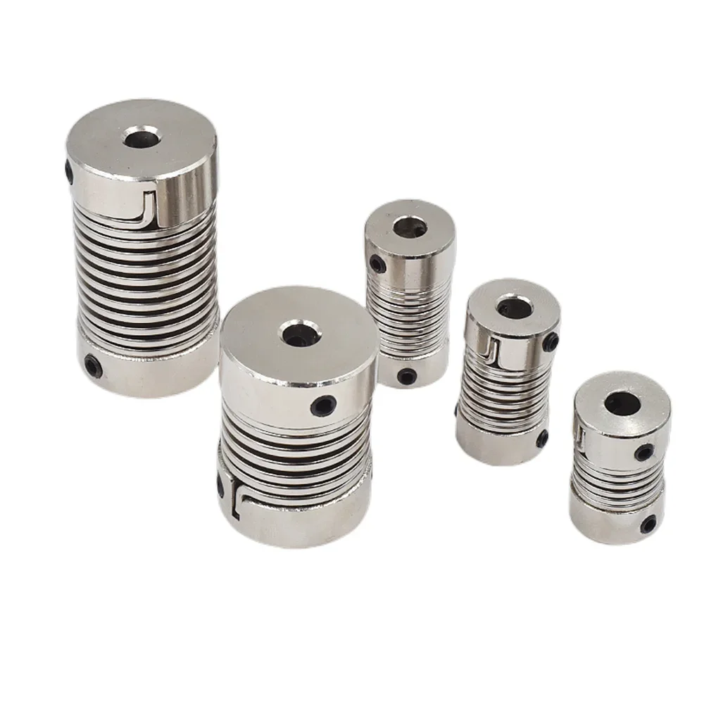 Spring Coupling For Encoder Stepper Servo Motor Elastic High Torque Threaded Flexible Coupling Soft Connection