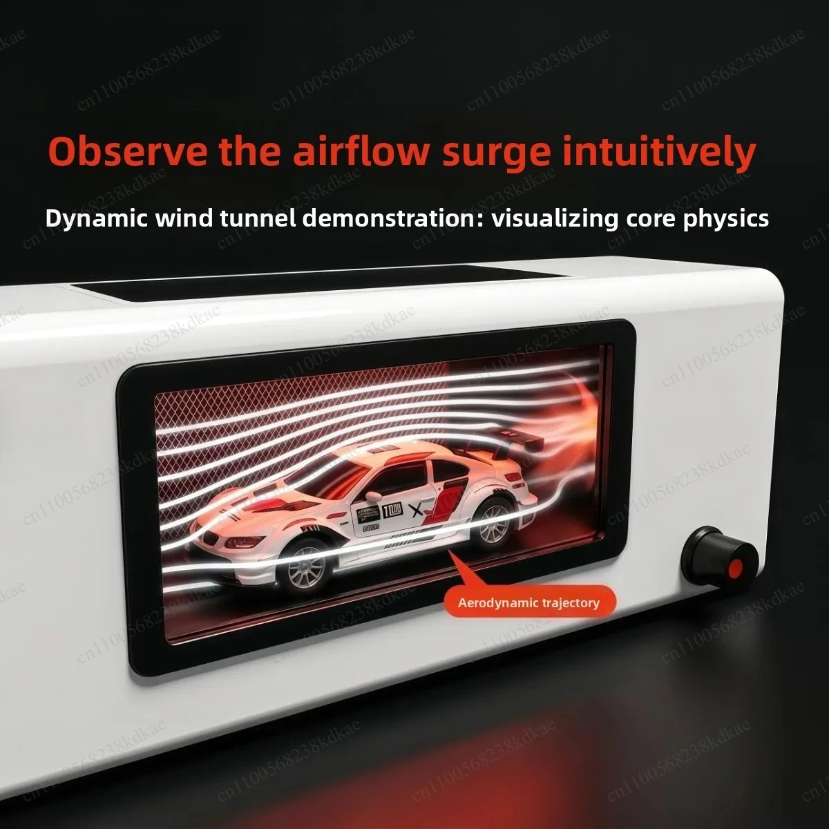 1/64 1/43 Scale Car Model Wind Tunnel Test Box Mini Vehicle Experiment Testing Display Accessory