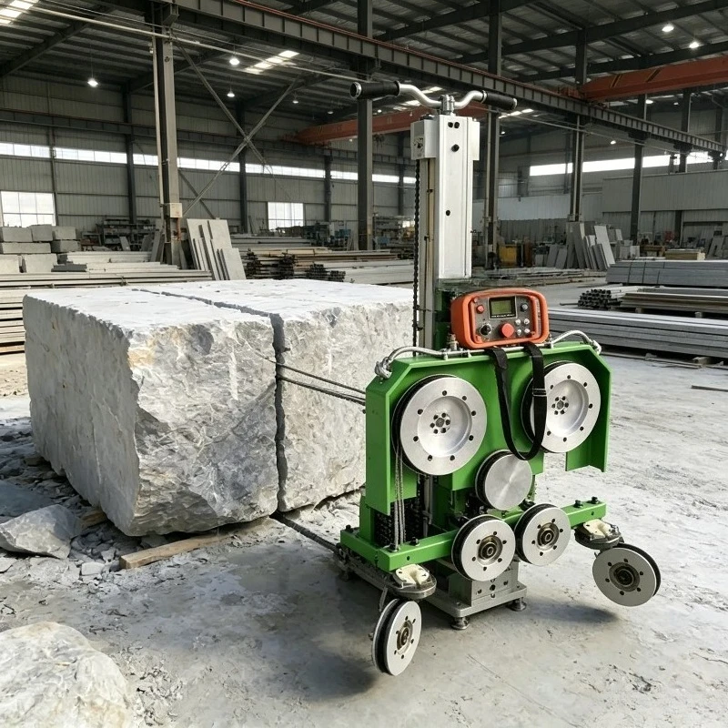 Customized Hydraulic Diamond Wire Saw Safe High Altitude Concrete Cutting For High Rise Structure Dismantling Construction Work