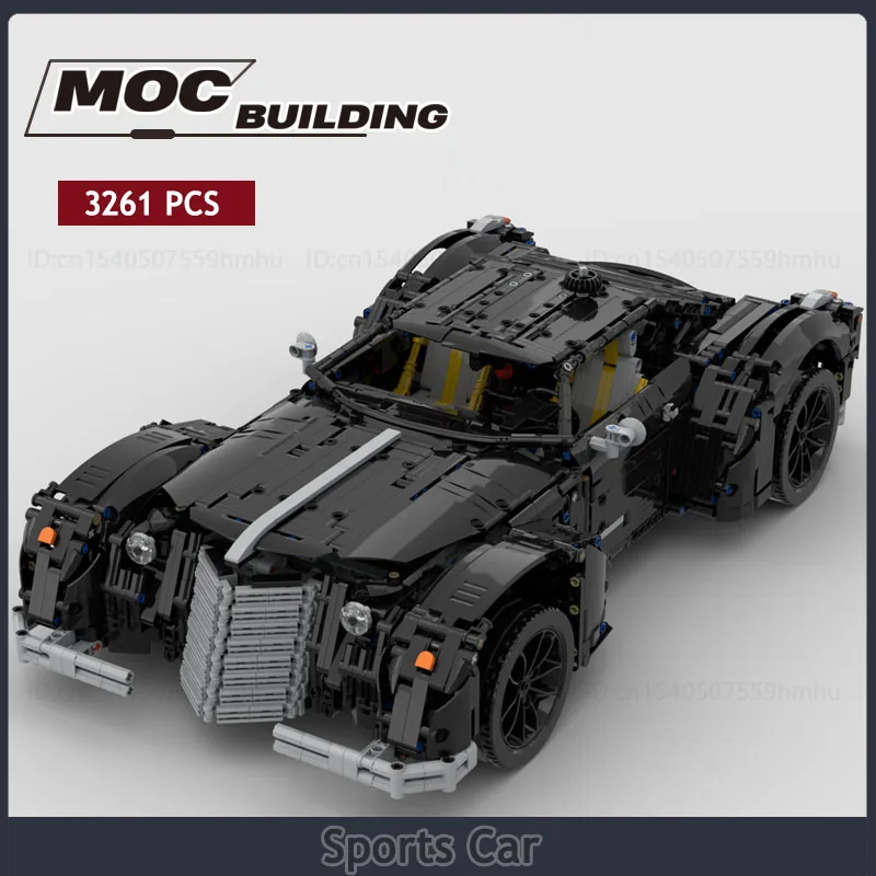 

Technology Moc Sports Car Building Blocks DIY Assembly Model Machine Car Creative Toys Gifts