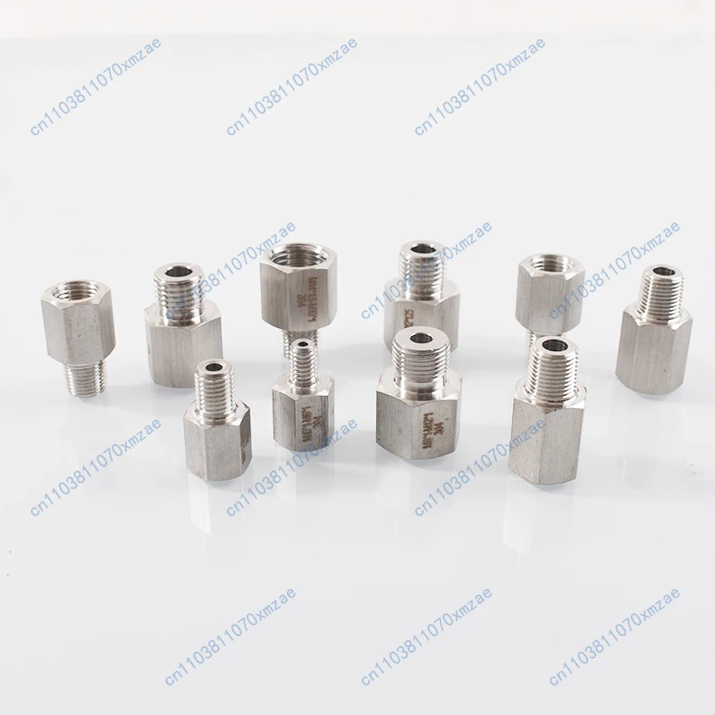 10 قطعة الضغط 304 الفولاذ المقاوم للصدأ لولبة داخلية وخارجية محول M5 M6 M8 M10 * 1 M12 M14 M20 لولبة داخلية 3/8 بوصة