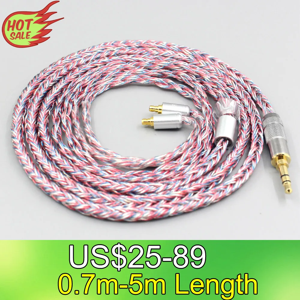 

16 Core Silver OCC OFC Mixed Braided Cable For Sennheiser IE400 IE500 Pro Earphone LN007592