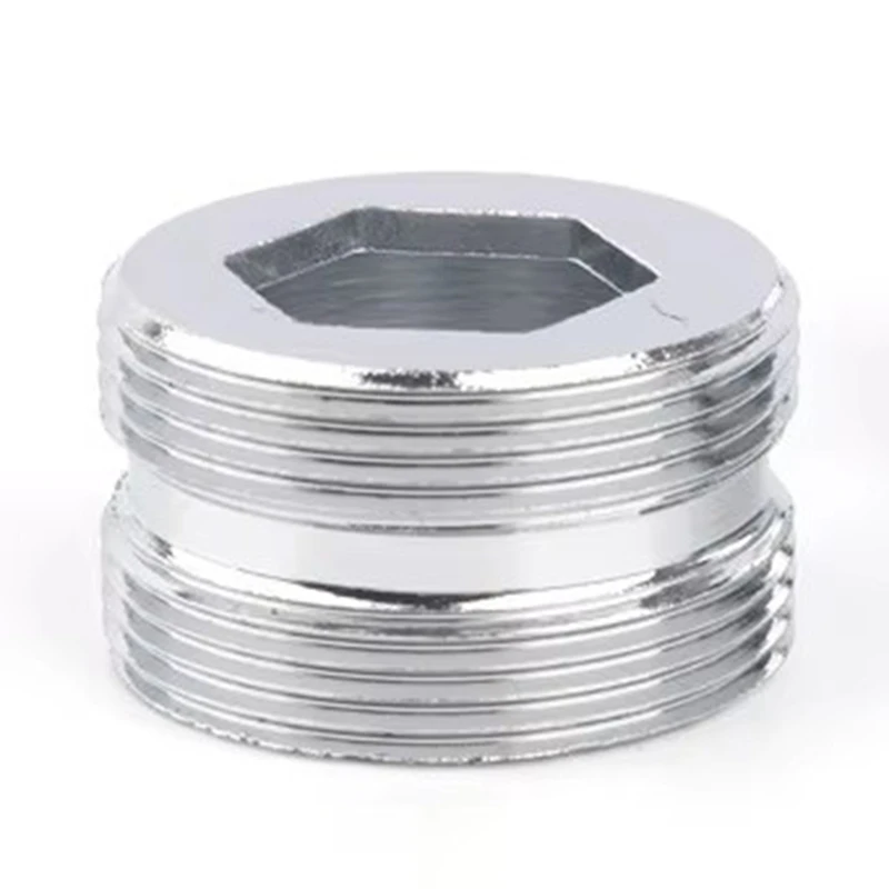 2PCS Stainless Steel Lengthened M22 to M22 Thread Connector Faucet Joints Water Tap Adapter  Water Purifier Accessory