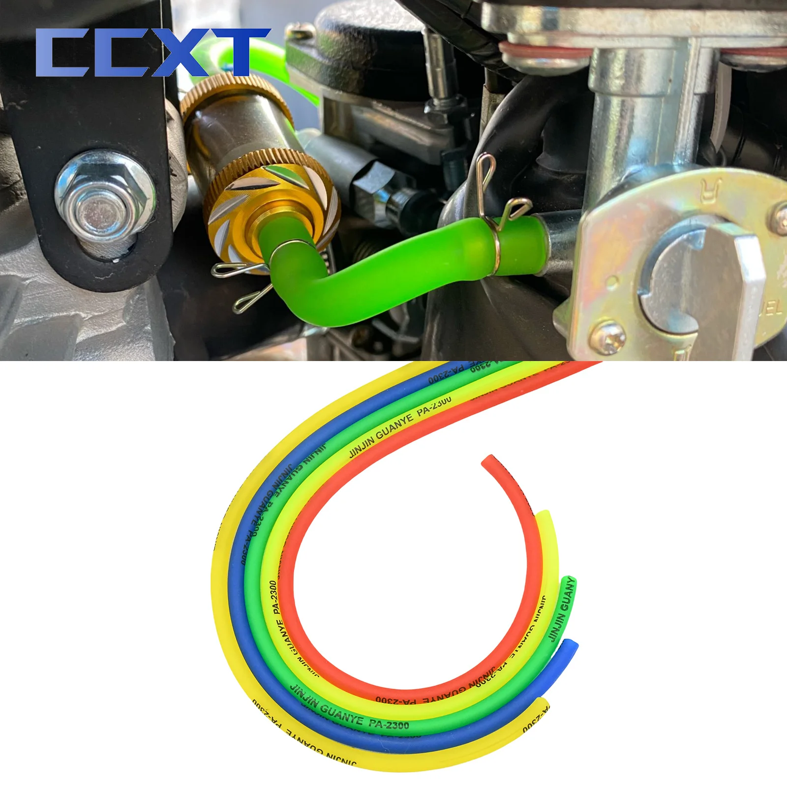 1M 3M 5M 5 Color Petrol Fuel Line Hose Gas Oil Pipe Rubber Soft Tube For KTM Honda Yamaha Kawasaki Suzuki Motorcycle ATV Scooter