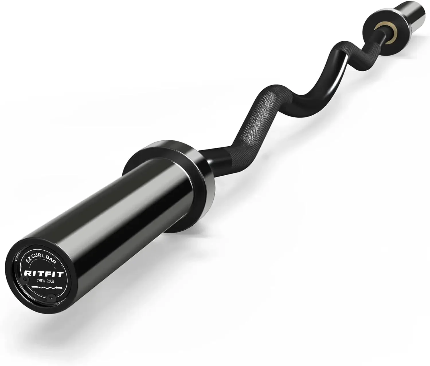 2 Inch Curl Bar Only, 700LBS Weight Capacity Curl Barbell for Bicep, Tricep and Weight Lifting Exercises