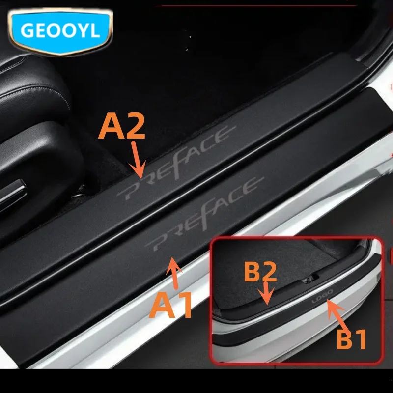 Car Door Trunk Threshold Sticker,For Geely Preface,Xingrui L