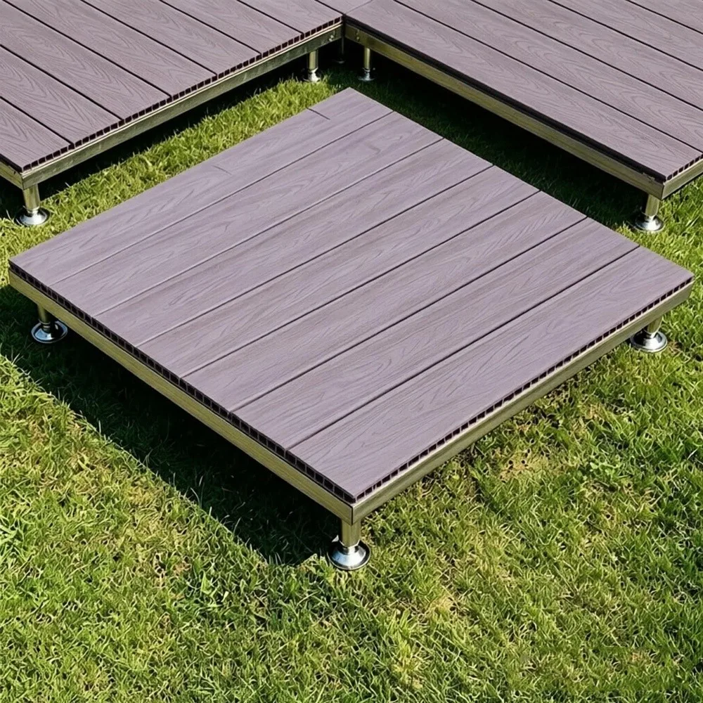 Heavy Duty Adjustable Floating Deck Platform Patio Flooring 84x84cm