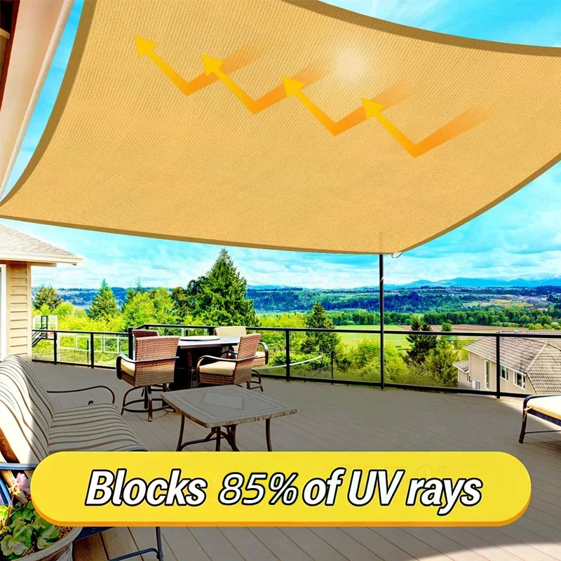 UV Protection Sunshade Canvas Nets Sunslant Shade Fabric With 85% Shading Rate Durable And Effective Outdoor Garden Sunshade Ne