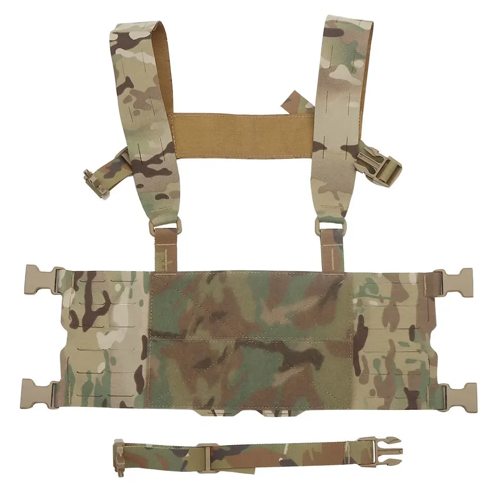 Tactical FCPC Chest Rig Mini Harness Ferro Style H Harness Wide Version Chesty Rig Waist Strap 500D Nylon Hunting Accessories