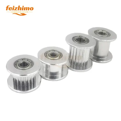 2GT 20 Teeth Tensioner Bore 3/4/5/6/8mm GT2 Idler Pulley For Belt Width 6/9/10/12/15mm 3D Printer Parts Guide Synchronous Wheel 10 best sales belt tensioner pulley - №4