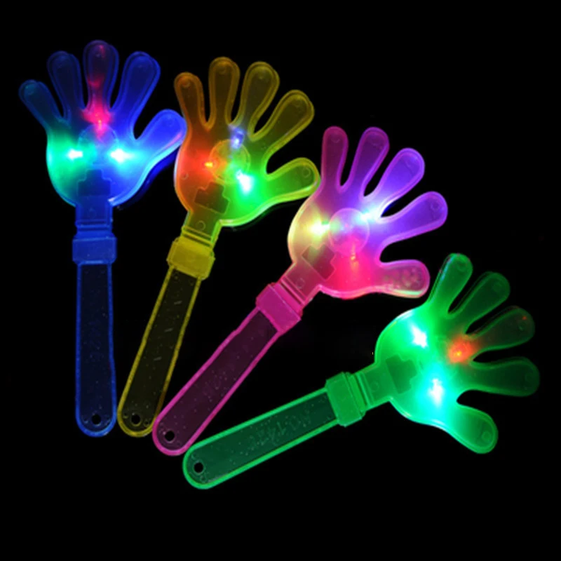 Luminous Hand Clapping Palms, Fluorescent Clapping, Large Flash Clapping Hands, Luminous Toys, Cheering Props